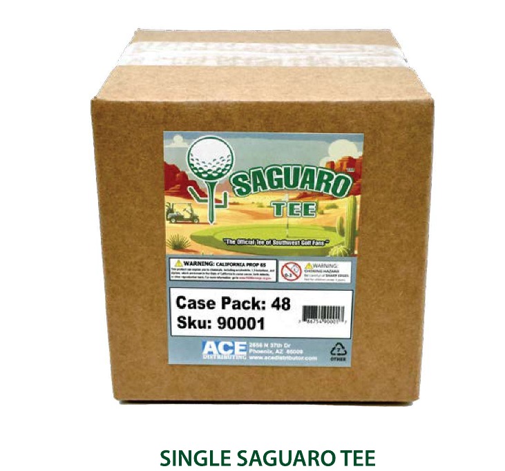 Saguaro Tee wholesale case with case pack 48 and SKU 90001 label